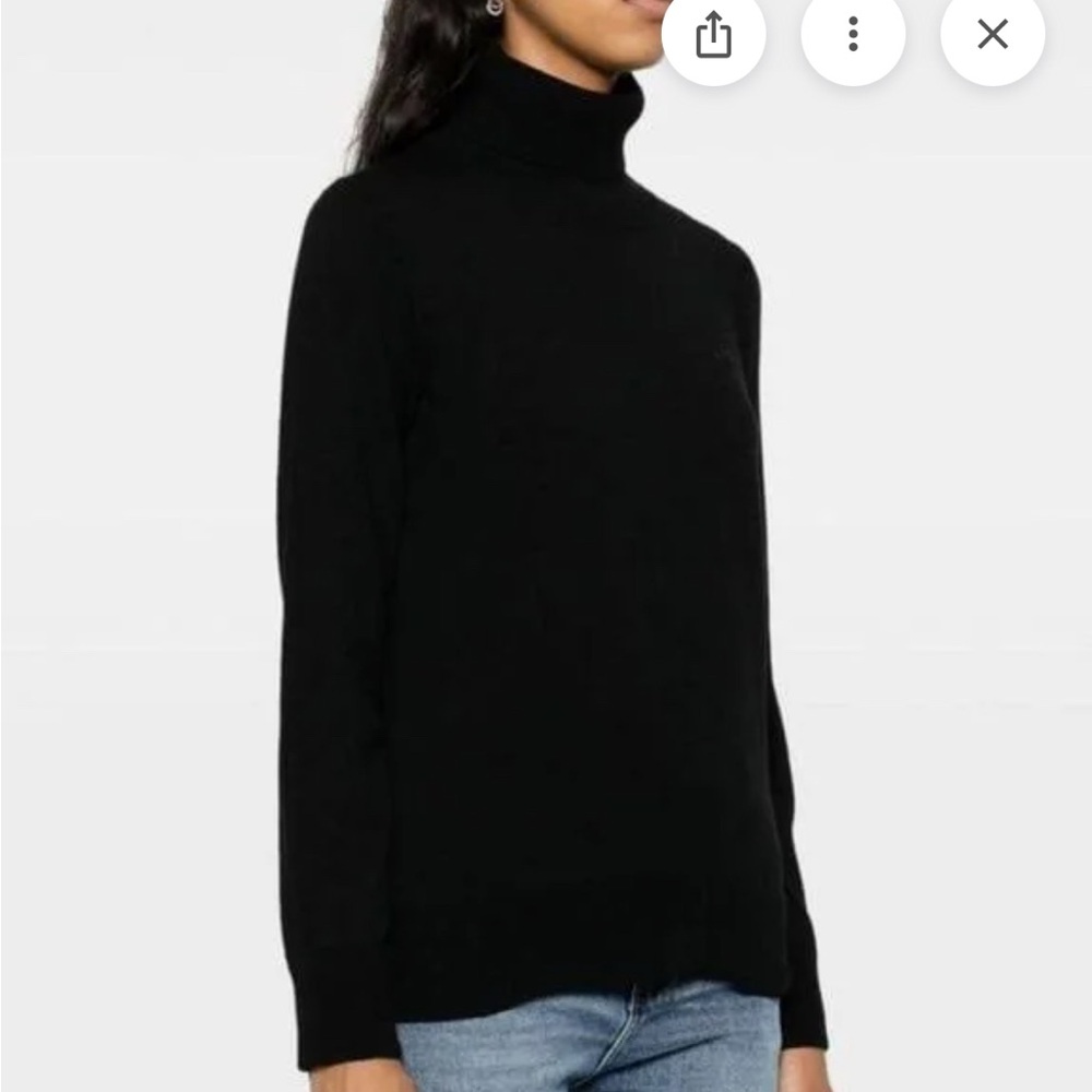 APC women’s ribbed merino wool turtleneck sweater. Size S
